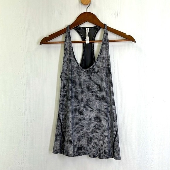 Lululemon Athletica - Wild And Free Black And White Racerback Tank Top Size 6 - Picture 8 of 11